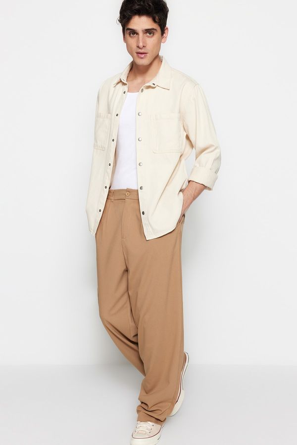 Trendyol Trendyol Shirt - Beige - Regular fit