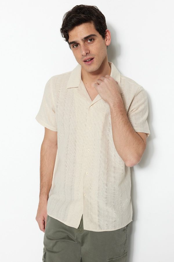 Trendyol Trendyol Shirt - Beige - Regular fit