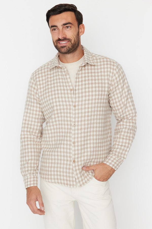 Trendyol Trendyol Shirt - Beige - Regular fit