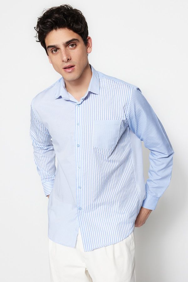 Trendyol Trendyol Shirt - Blue - Regular fit