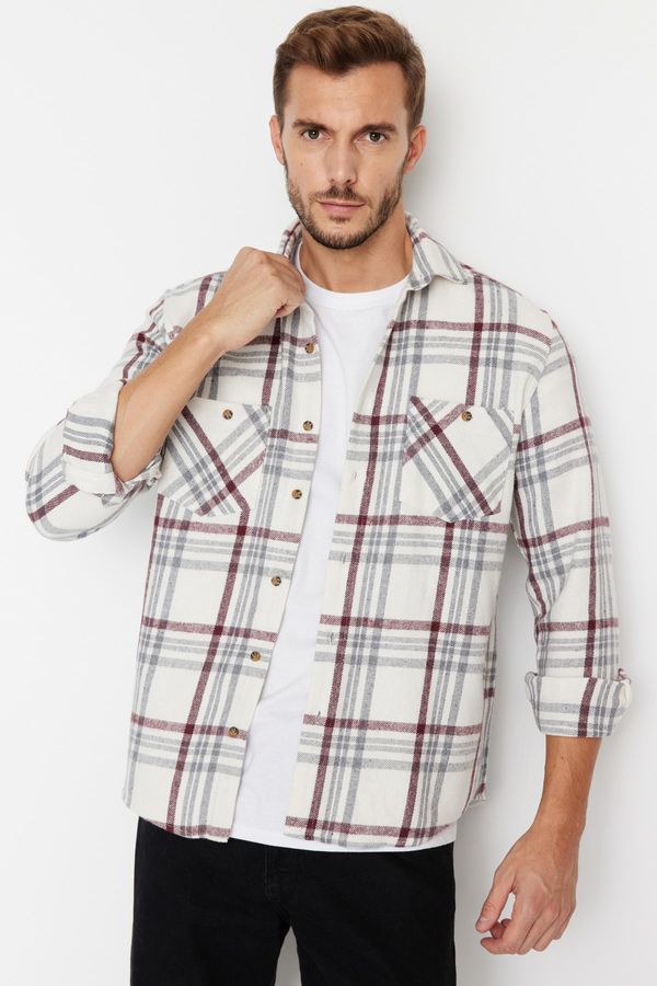 Trendyol Trendyol Shirt - Burgundy - Regular fit