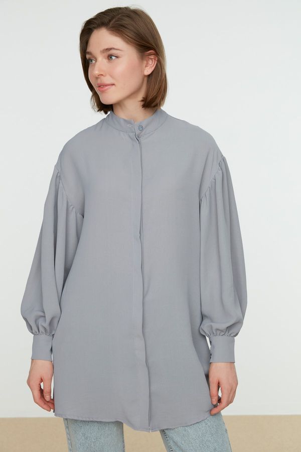 Trendyol Trendyol Shirt - Gray - Regular fit