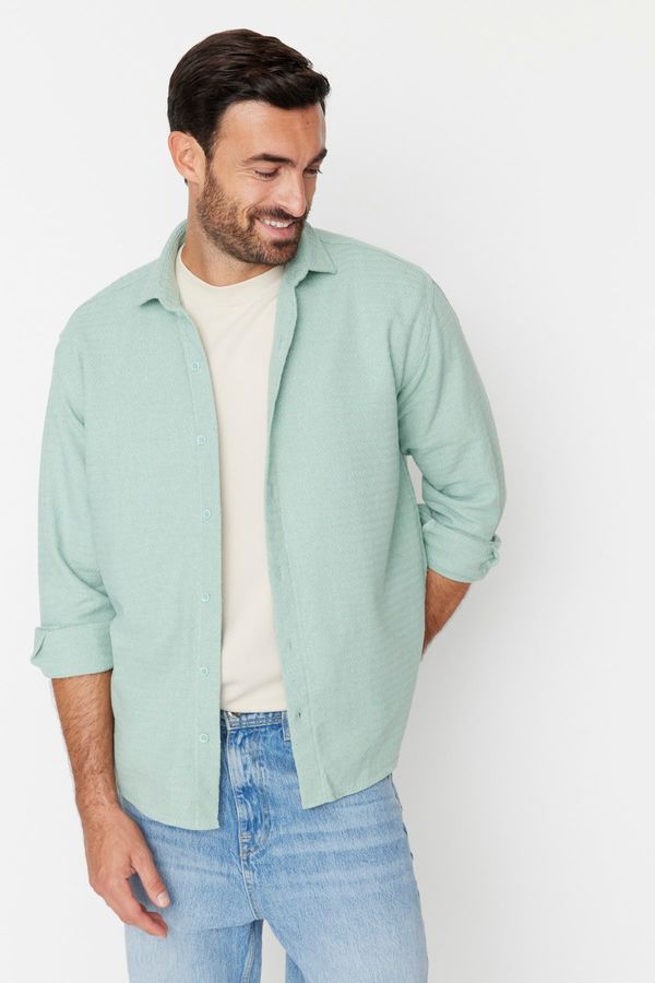 Trendyol Trendyol Shirt - Green - Relaxed fit