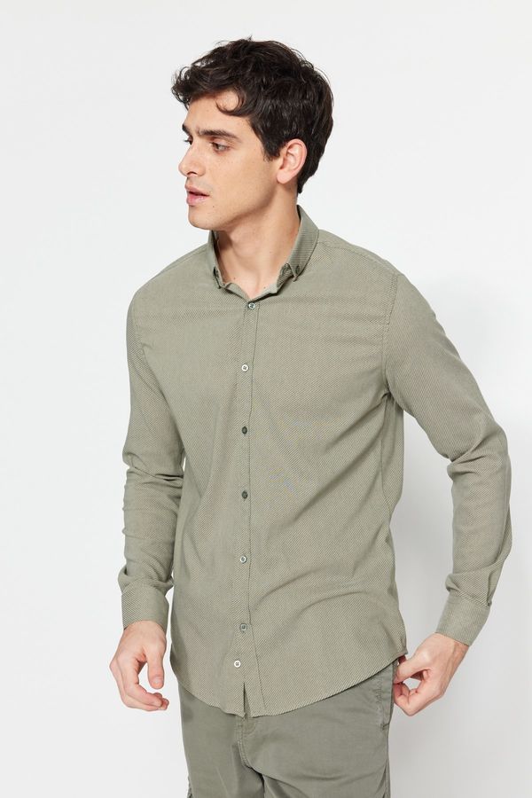 Trendyol Trendyol Shirt - Khaki - Slim fit