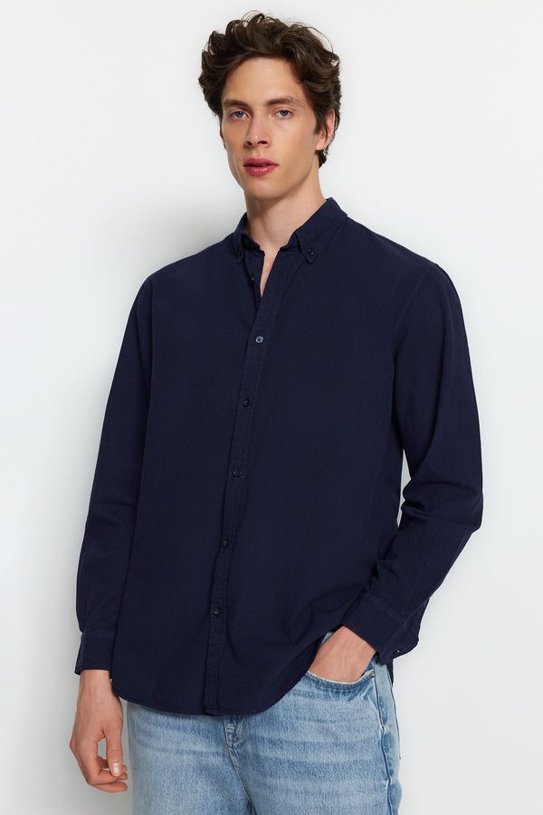 Trendyol Trendyol Shirt - Navy blue - Regular fit