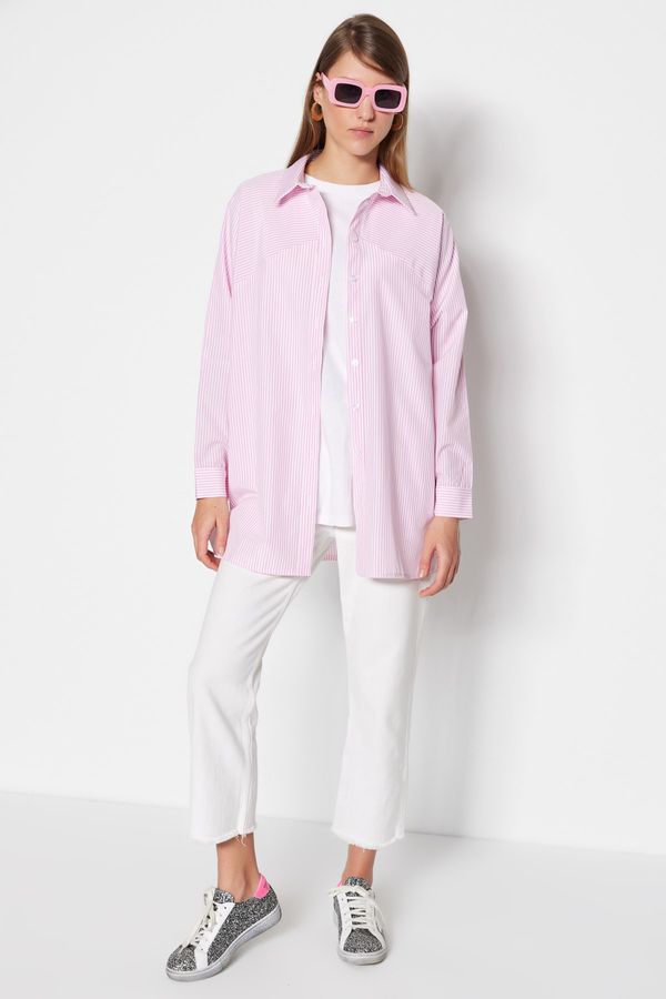 Trendyol Trendyol Shirt - Pink - Regular