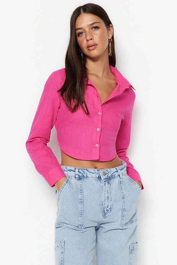 Trendyol Trendyol Shirt - Pink - Regular fit