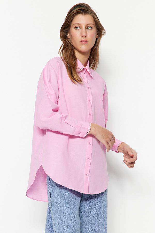 Trendyol Trendyol Shirt - Pink - Regular