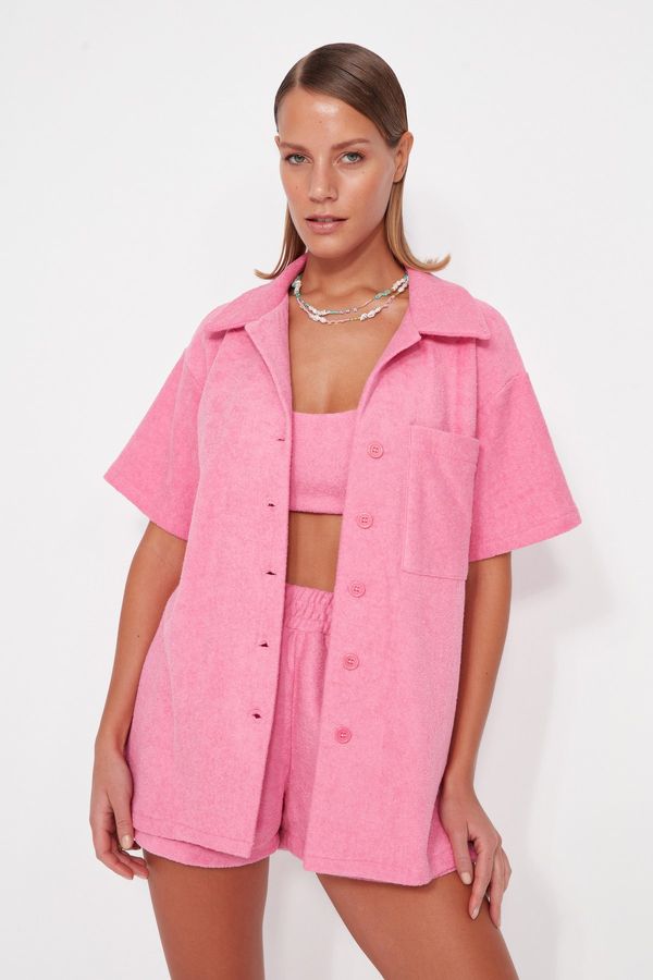 Trendyol Trendyol Shirt - Pink - Relaxed fit