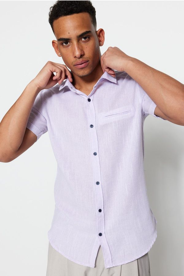 Trendyol Trendyol Shirt - Purple - Regular fit