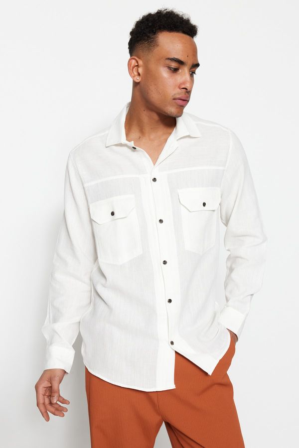 Trendyol Trendyol Shirt - White - Regular fit