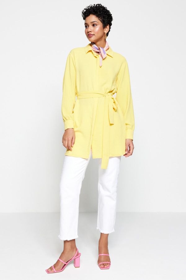 Trendyol Trendyol Shirt - Yellow - Regular fit