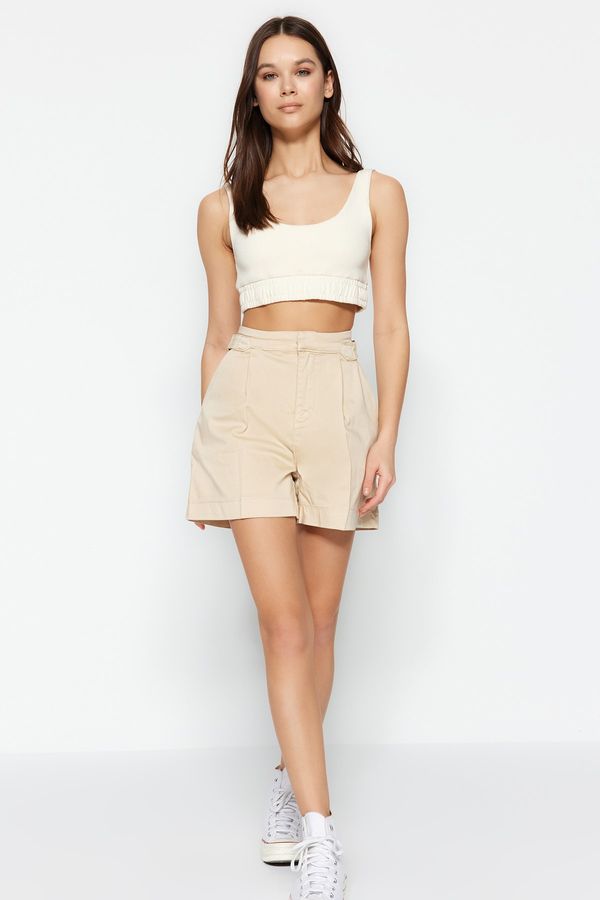 Trendyol Trendyol Shorts - Beige - High Waist