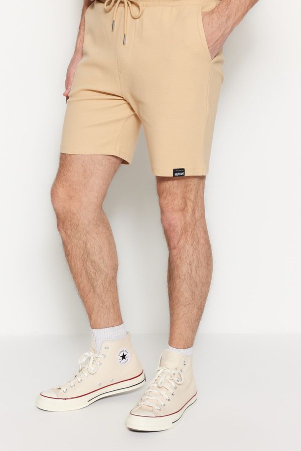 Trendyol Trendyol Shorts - Beige - Normal Waist