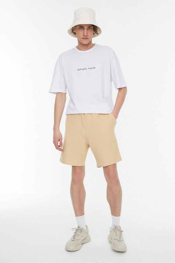 Trendyol Trendyol Shorts - Beige - Normal Waist