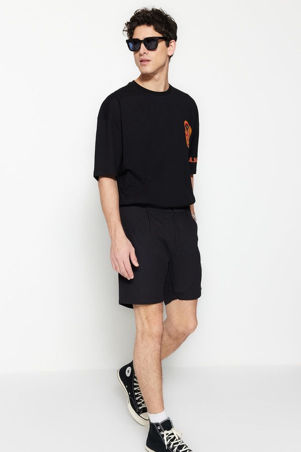 Trendyol Trendyol Shorts - Black - Normal Waist