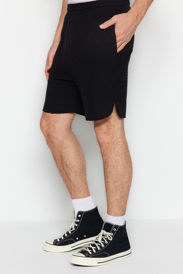 Trendyol Trendyol Shorts - Black - Normal Waist