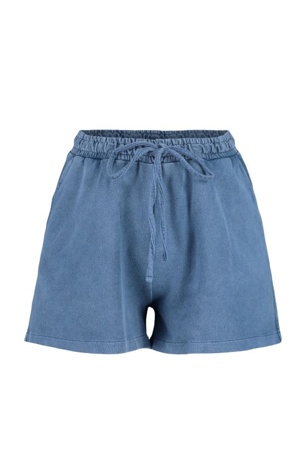 Trendyol Trendyol Shorts - Blue - Normal Waist