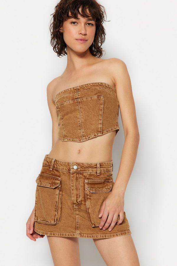 Trendyol Trendyol Shorts - Brown - High Waist