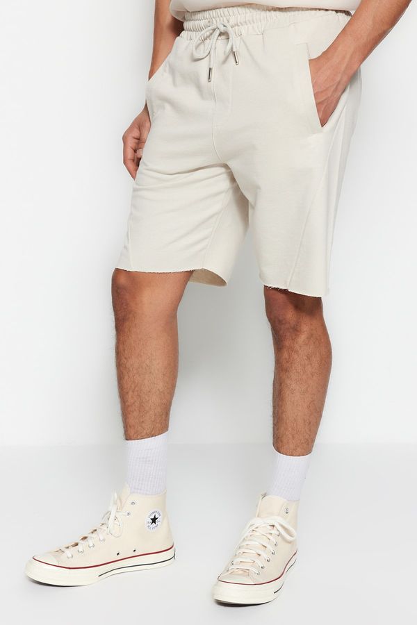 Trendyol Trendyol Shorts - Gray - Normal Waist
