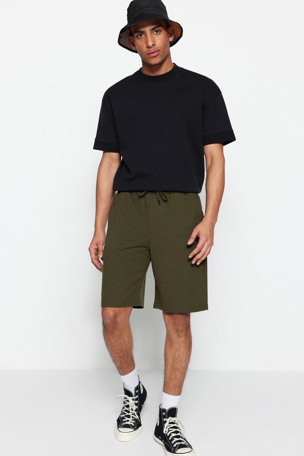 Trendyol Trendyol Shorts - Khaki - Normal Waist