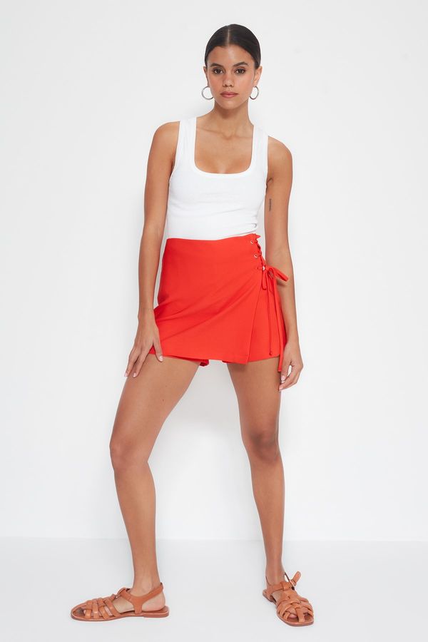 Trendyol Trendyol Shorts - Red - High Waist