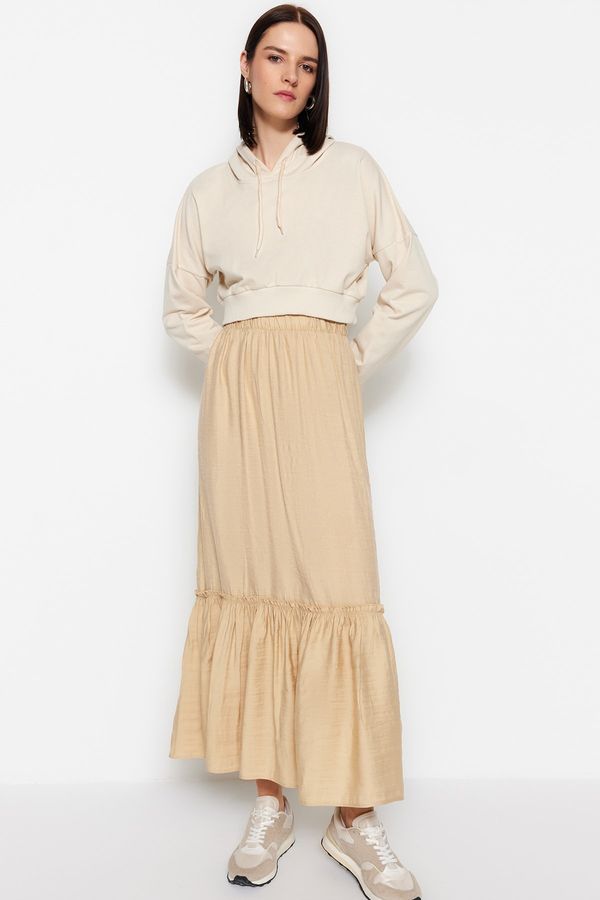 Trendyol Trendyol Skirt - Beige - Maxi