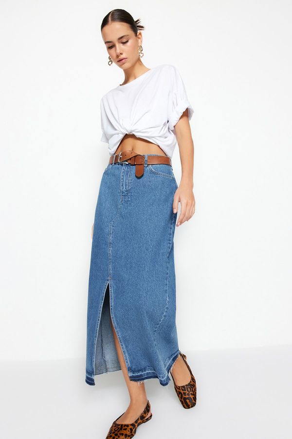 Trendyol Trendyol Skirt - Blue - Maxi