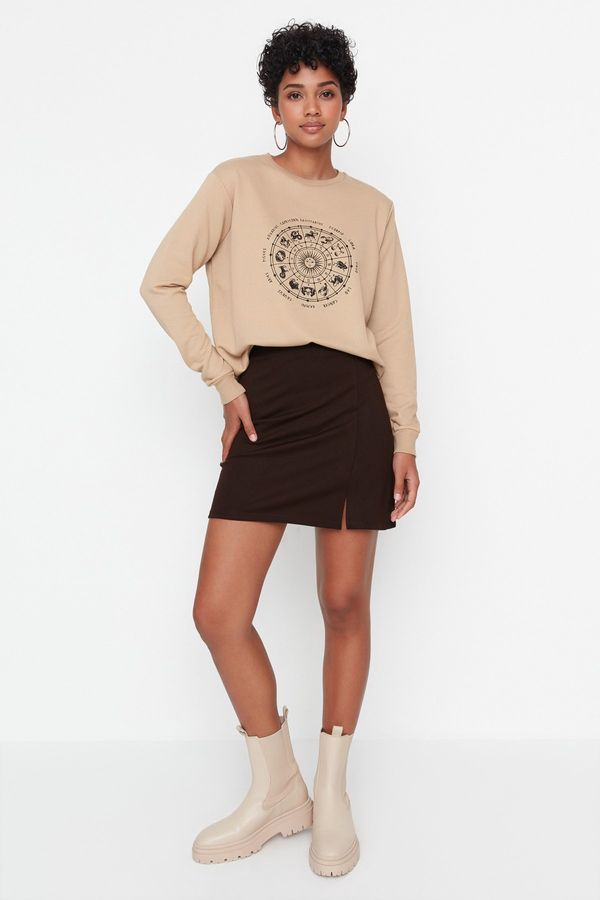 Trendyol Trendyol Skirt - Brown - Mini