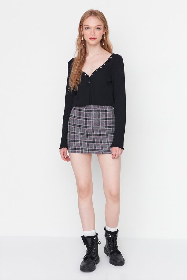 Trendyol Trendyol Skirt - Gray - Mini