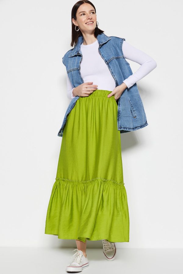 Trendyol Trendyol Skirt - Green - Maxi