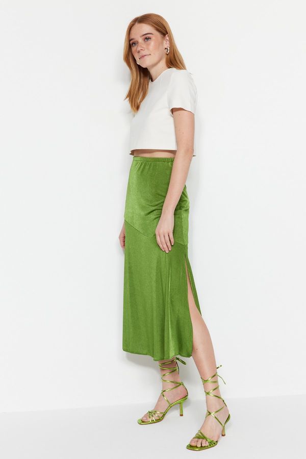 Trendyol Trendyol Skirt - Green - Midi