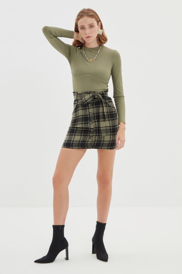 Trendyol Trendyol Skirt - Khaki - Mini