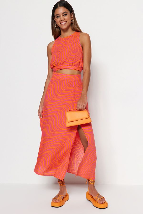 Trendyol Trendyol Skirt - Orange - Midi