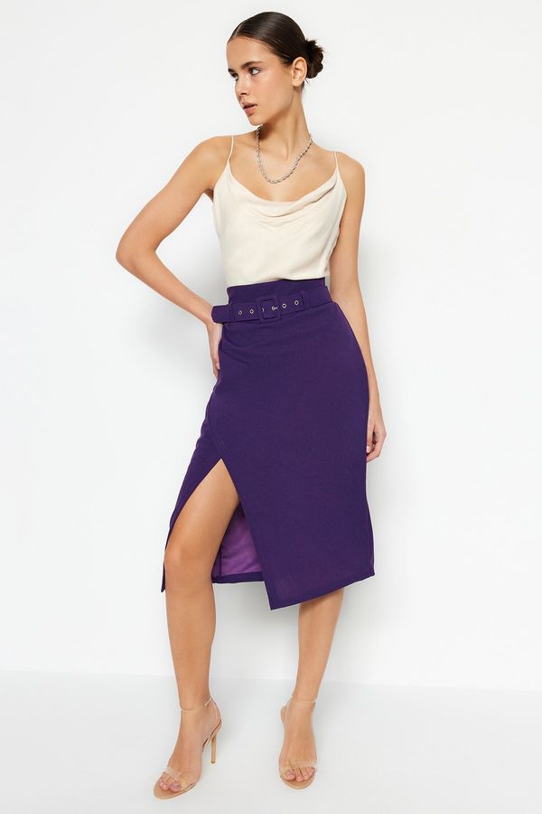 Trendyol Trendyol Skirt - Purple - Midi
