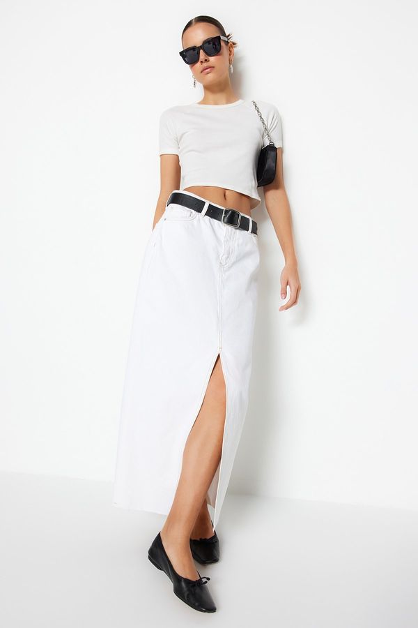 Trendyol Trendyol Skirt - White - Maxi