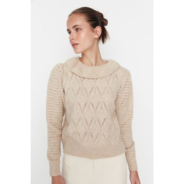 Trendyol Trendyol Stone Collar Detailed Knitwear Sweater