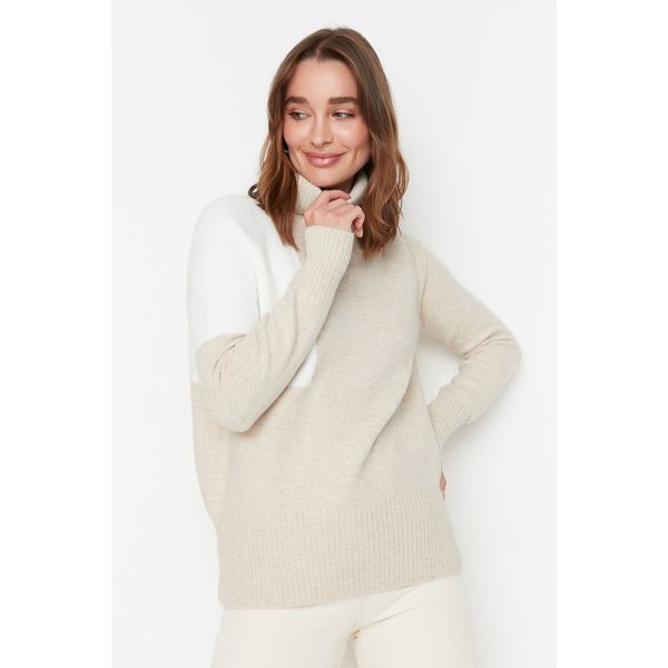 Trendyol Trendyol Stone Color Block Knitwear Sweater