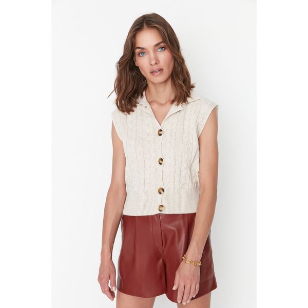 Trendyol Trendyol Stone Crop Polo Neck Knitwear Sweater