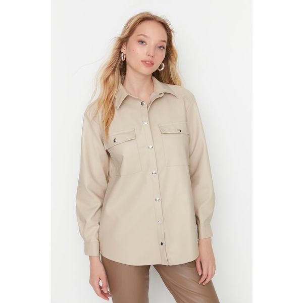 Trendyol Trendyol Stone Double Pocket Shirt