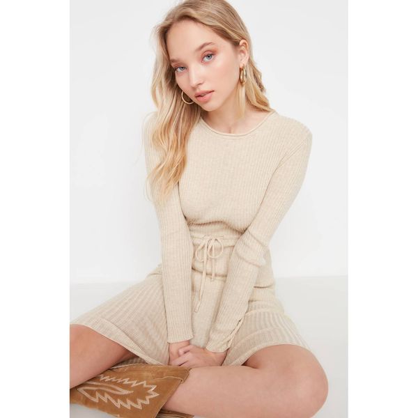 Trendyol Trendyol Stone Lace Detailed Knitwear Dress