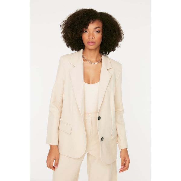 Trendyol Trendyol Stone Plain Basic Blazer Jacket