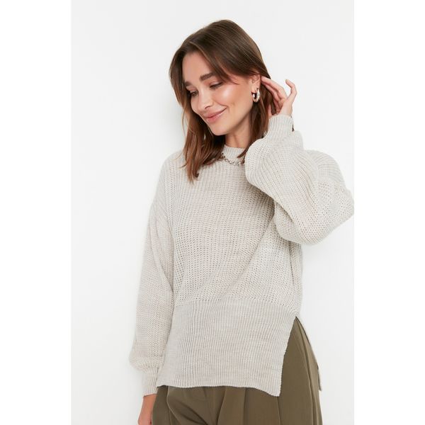 Trendyol Trendyol Stone Slit Detailed Knitwear Sweater