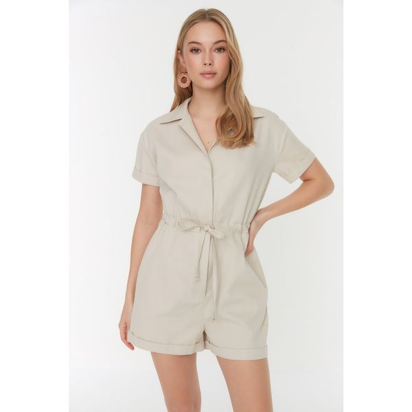 Trendyol Trendyol Stone Tie Detailed Petite Jumpsuit