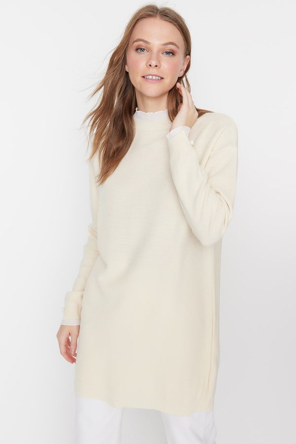 Trendyol Trendyol Sweater - Beige - Regular fit