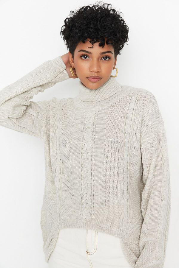 Trendyol Trendyol Sweater - Beige - Regular fit