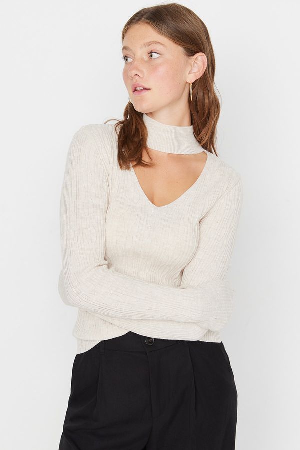 Trendyol Trendyol Sweater - Beige - Regular fit