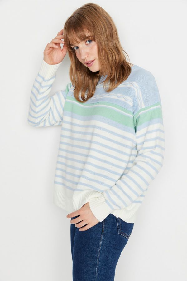 Trendyol Trendyol Sweater - Blue - Oversize