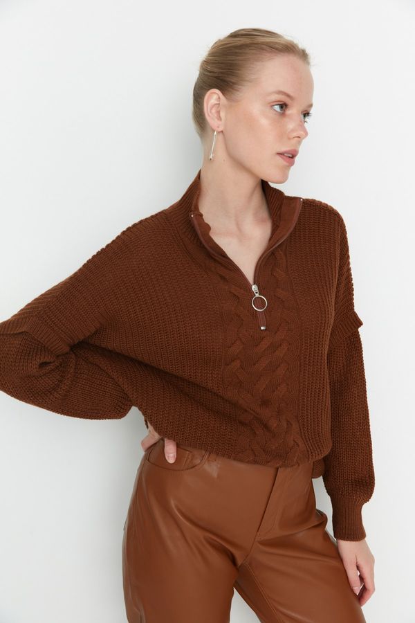 Trendyol Trendyol Sweater - Brown - Regular fit