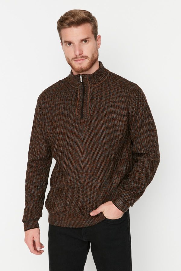 Trendyol Trendyol Sweater - Brown - Slim fit